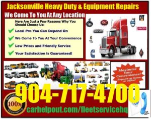 Jacksonville heavy duty semi truck and equipment repair service