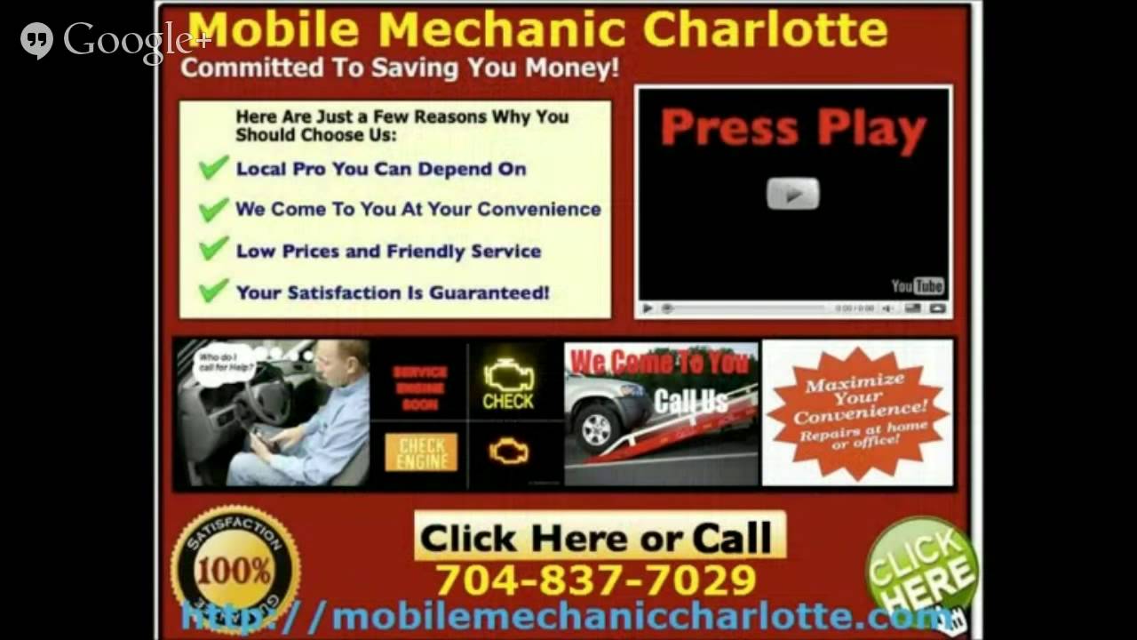 Mobile Mechanic Charlotte NC 704-837-7029