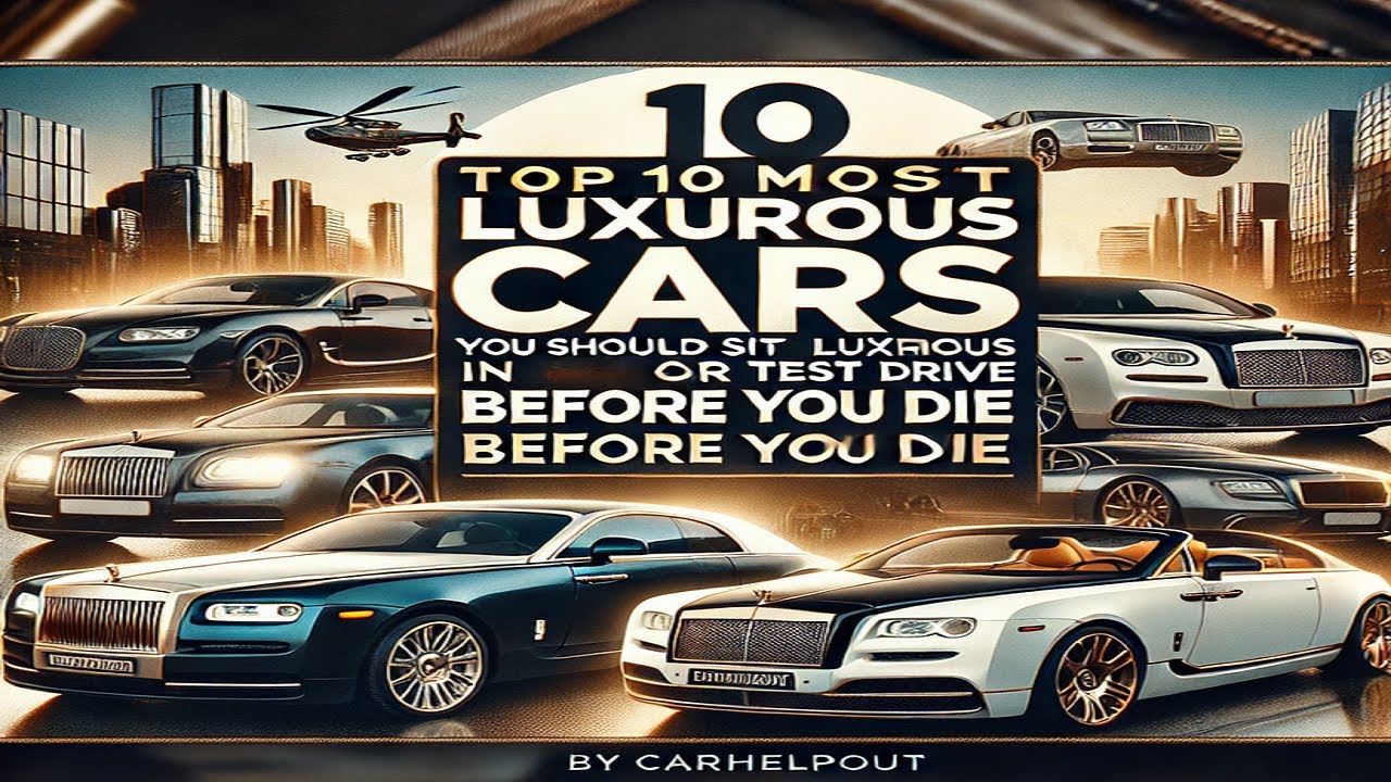 Top 10 Most Luxurious Cars You Should Sit or Test Drive Before You Die